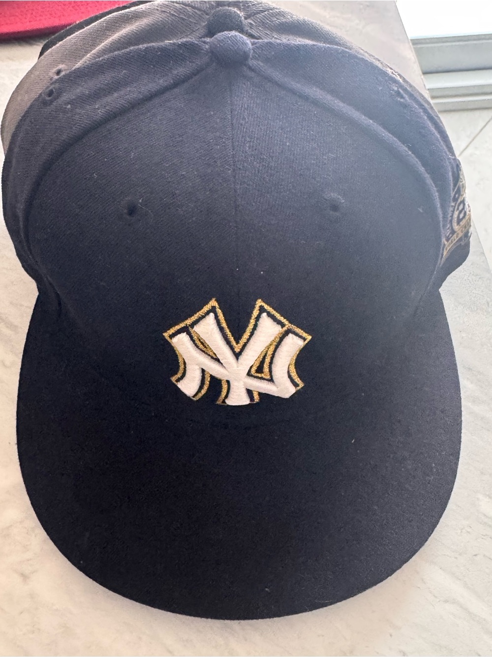 New Era Navy Blue New York Yankees Cap with White & Gold Logo
